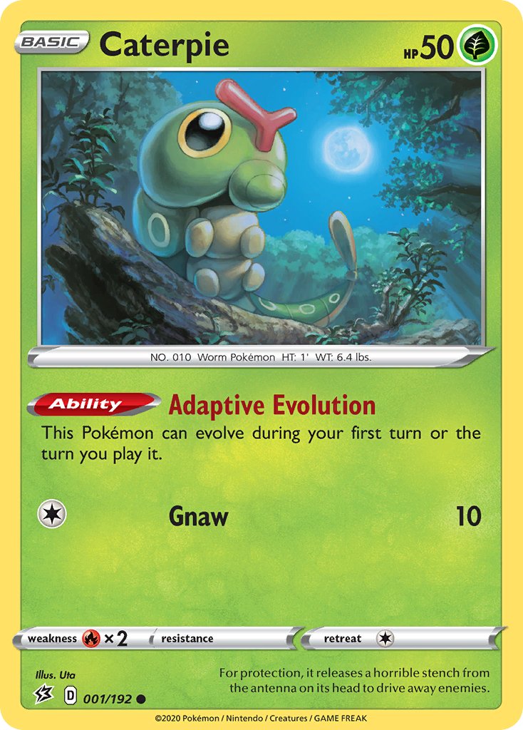 Caterpie (001/192) [Sword & Shield: Rebel Clash] - Dark Crystal Cards