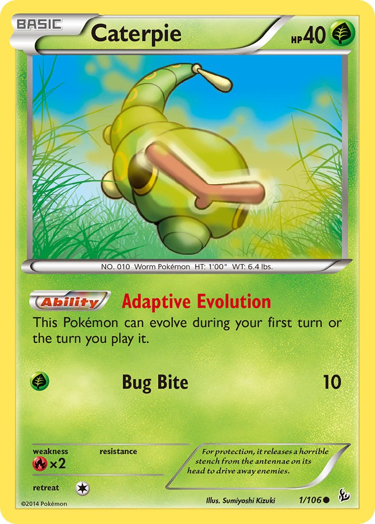 Caterpie (1/106) [XY: Flashfire] - Dark Crystal Cards