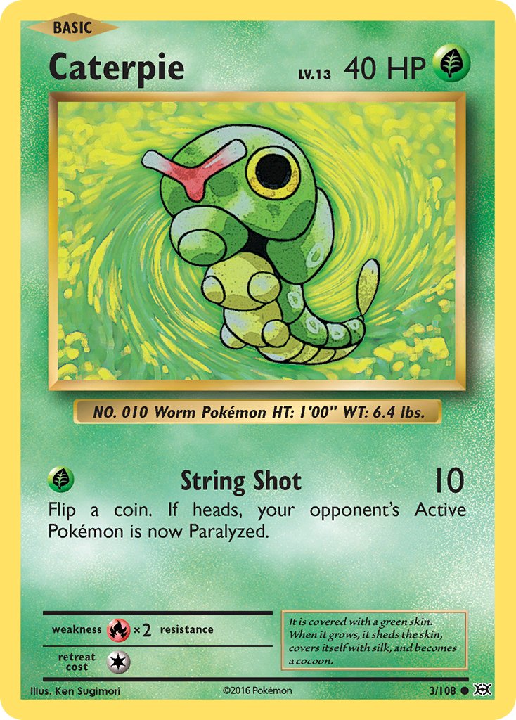 Caterpie (3/108) [XY: Evolutions] - Dark Crystal Cards