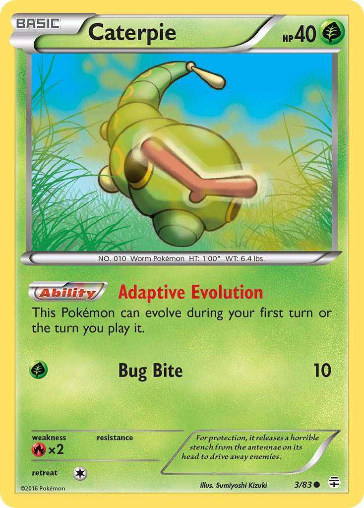 Caterpie (3/83) [XY: Generations] - Dark Crystal Cards