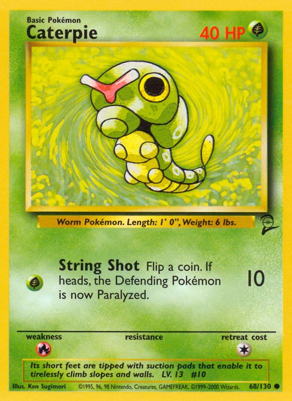 Caterpie (68/130) [Base Set 2] - Dark Crystal Cards