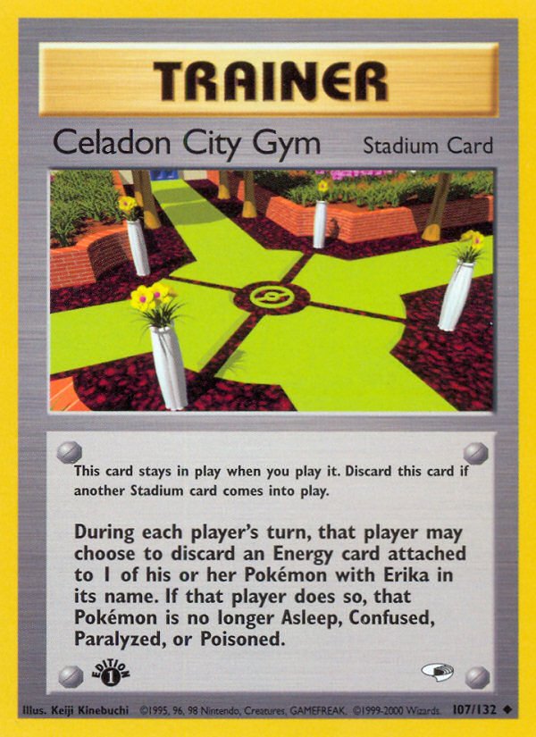 Celadon City Gym (107/132) [Gym Heroes 1st Edition] - Dark Crystal Cards