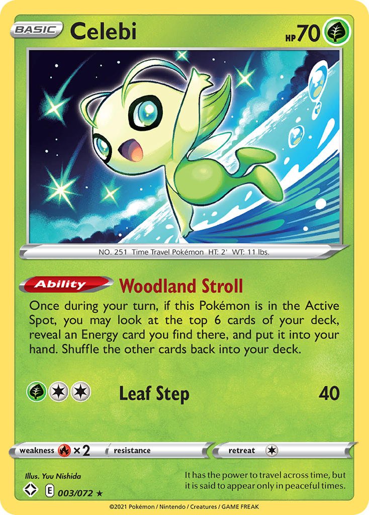 Celebi (003/072) [Sword & Shield: Shining Fates] - Dark Crystal Cards