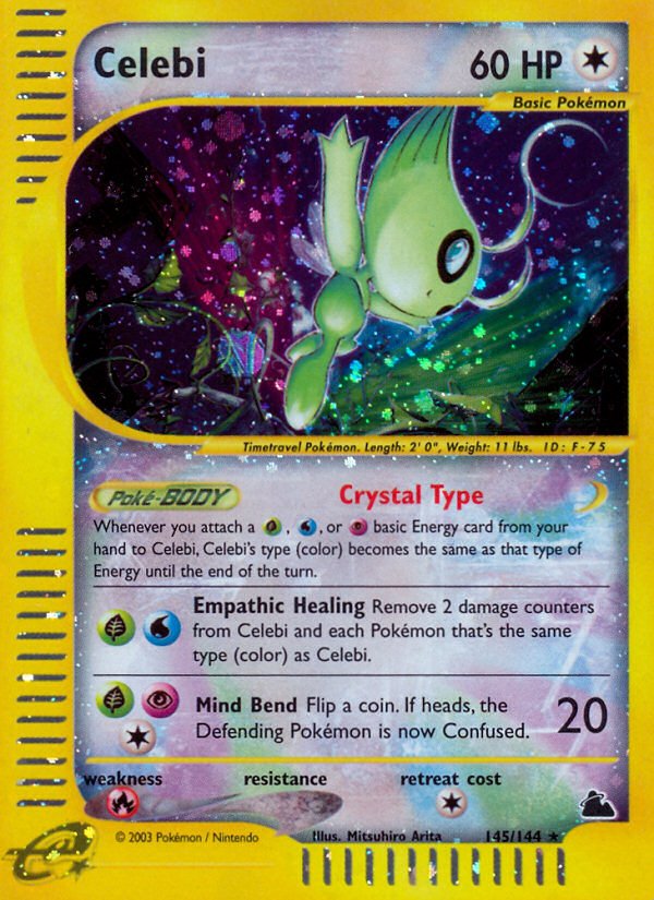 Celebi (145/144) [Skyridge] - Dark Crystal Cards