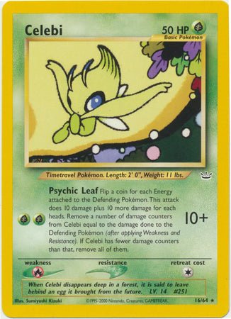 Celebi (16/64) [Neo Revelation Unlimited] - Dark Crystal Cards