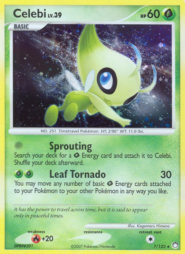 Celebi (7/123) [Diamond & Pearl: Mysterious Treasures] - Dark Crystal Cards