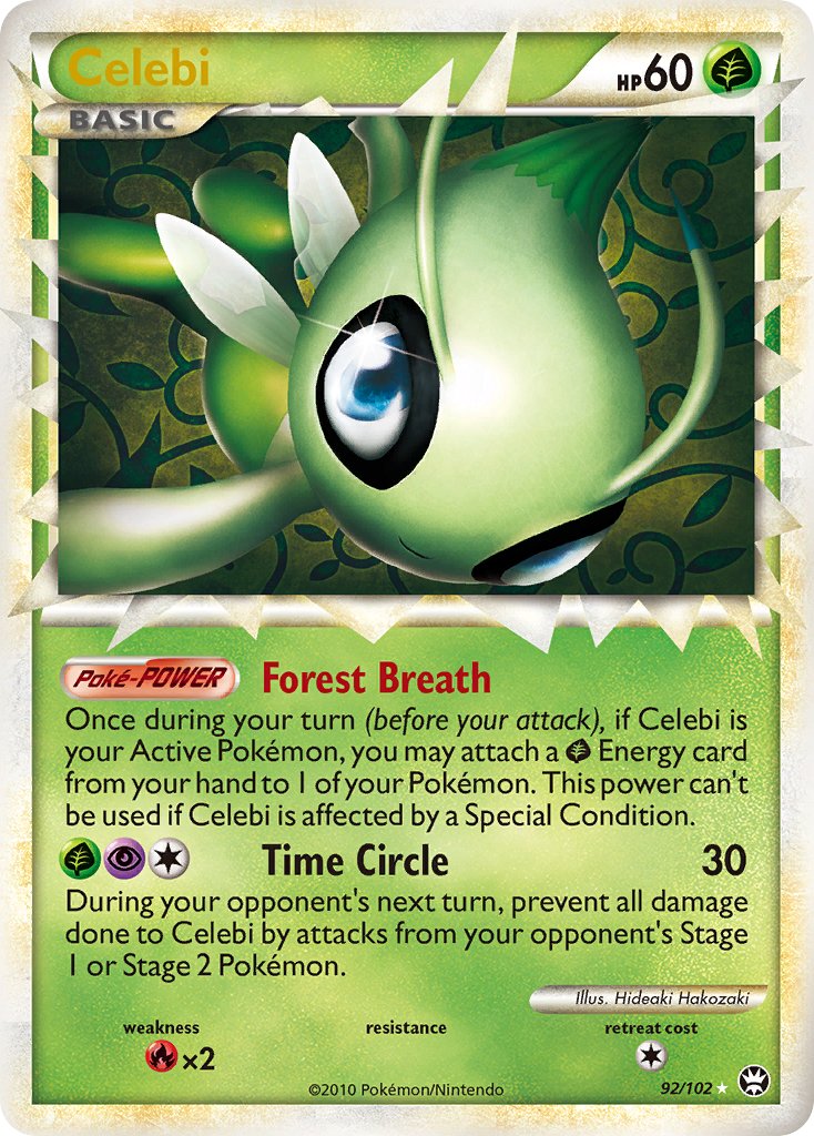 Celebi (92/102) [HeartGold & SoulSilver: Triumphant] - Dark Crystal Cards