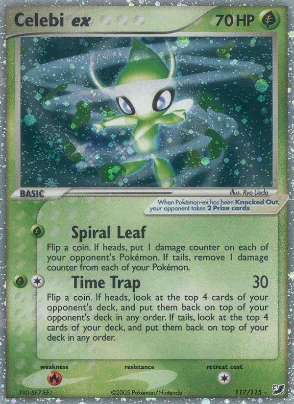 Celebi ex (117/115) [EX: Unseen Forces] - Dark Crystal Cards