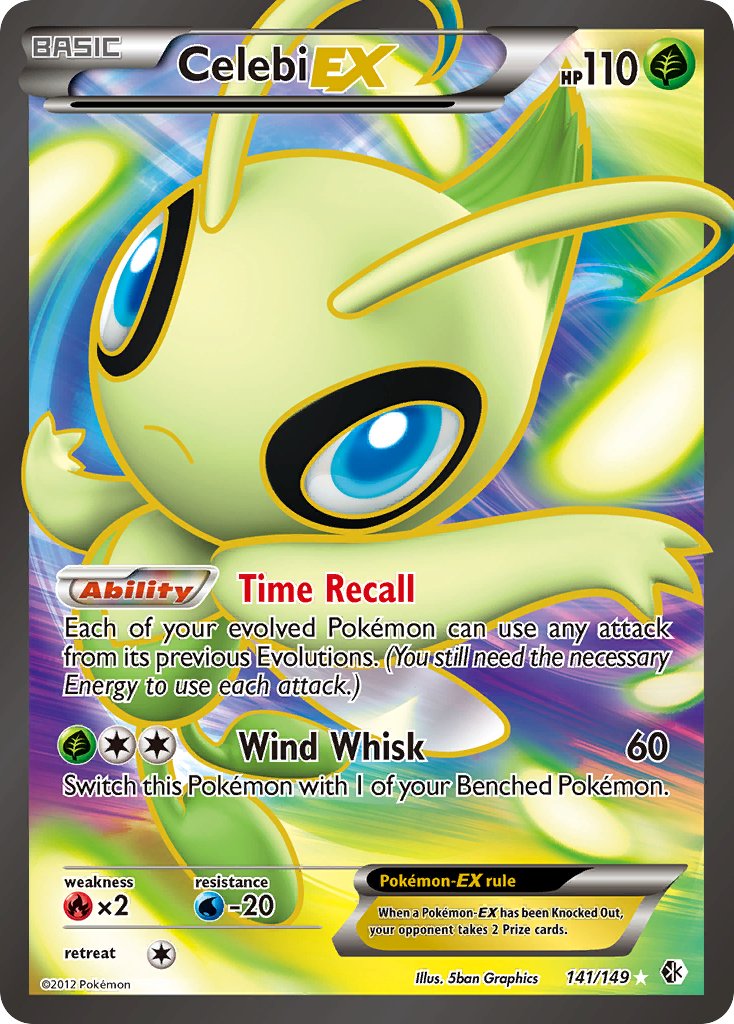 Celebi EX (141/149) [Black & White: Boundaries Crossed] - Dark Crystal Cards