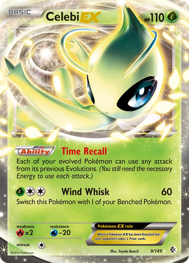 Celebi EX (9/149) [Black & White: Boundaries Crossed] - Dark Crystal Cards