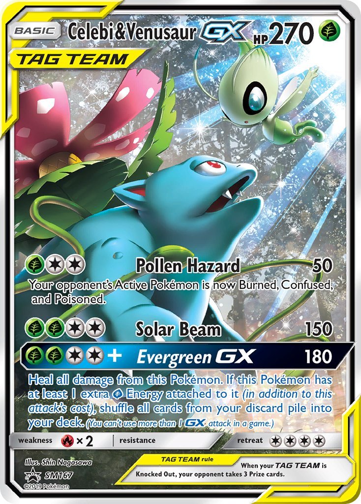 Celebi & Venusaur GX (SM167) [Sun & Moon: Black Star Promos] - Dark Crystal Cards