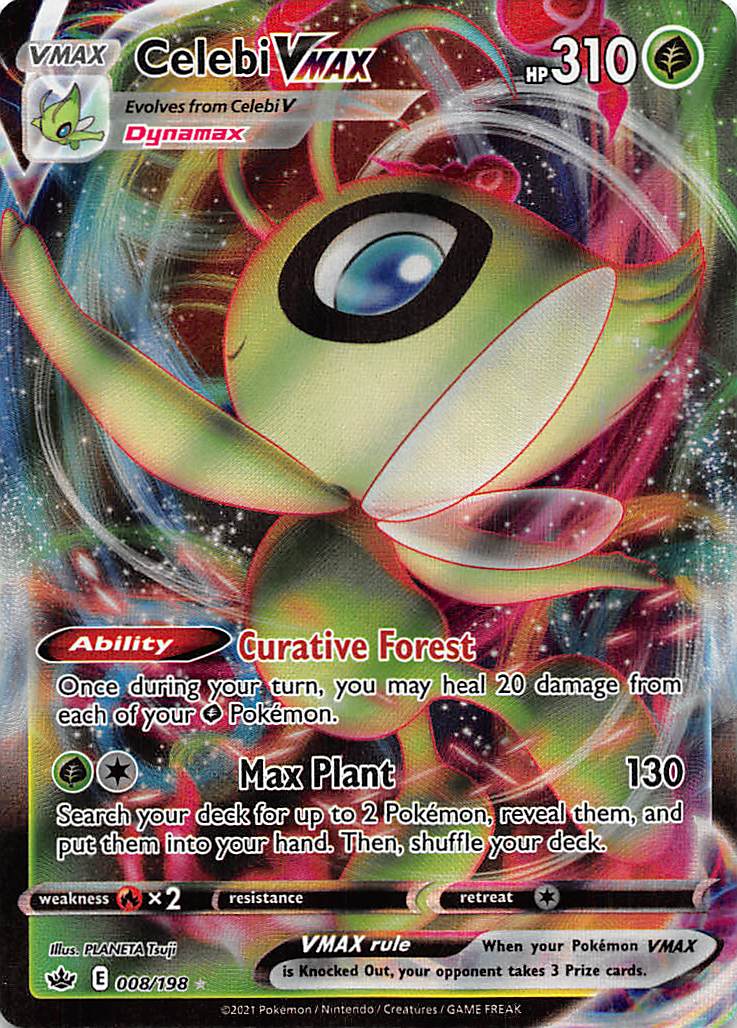 Celebi VMAX (008/198) [Sword & Shield: Chilling Reign] - Dark Crystal Cards