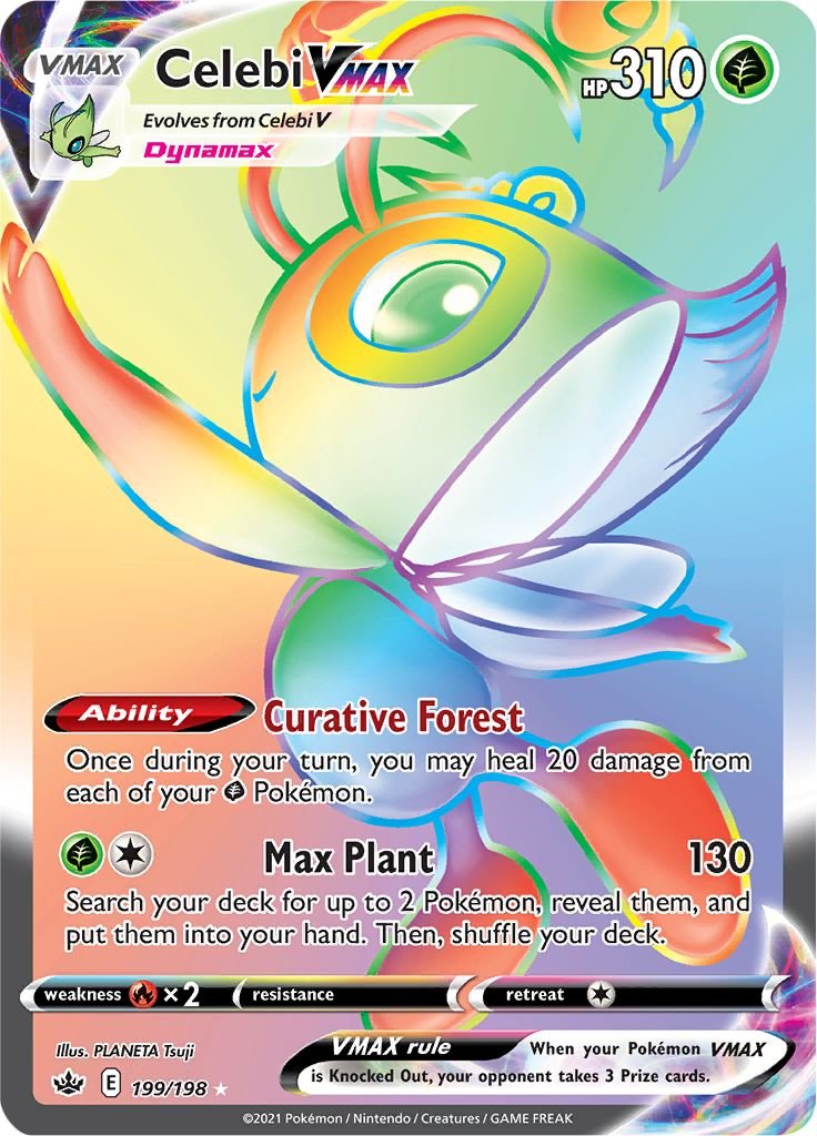 Celebi VMAX (199/198) [Sword & Shield: Chilling Reign] - Dark Crystal Cards