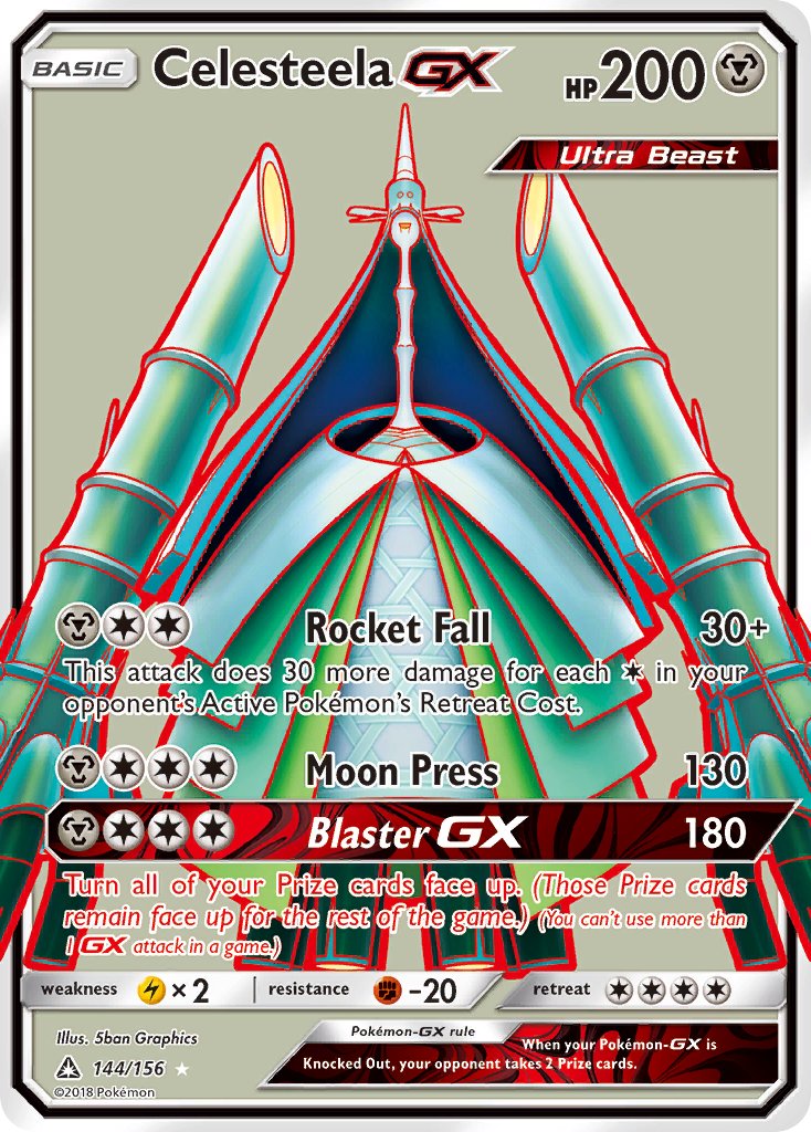 Celesteela GX (144/156) [Sun & Moon: Ultra Prism] - Dark Crystal Cards