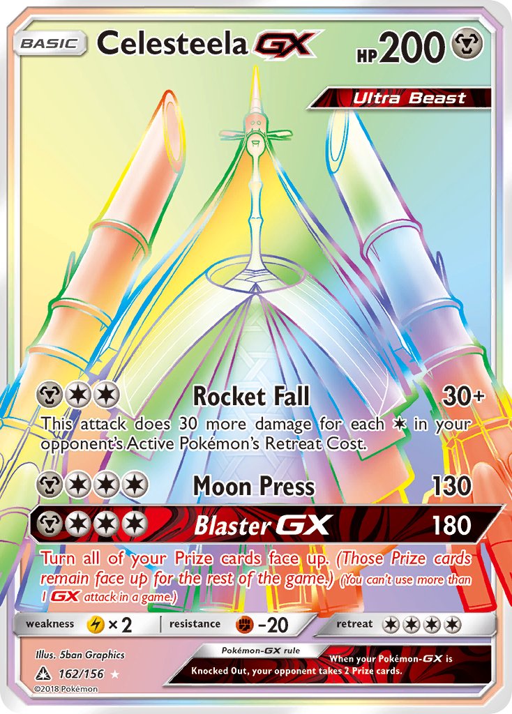 Celesteela GX (162/156) [Sun & Moon: Ultra Prism] - Dark Crystal Cards