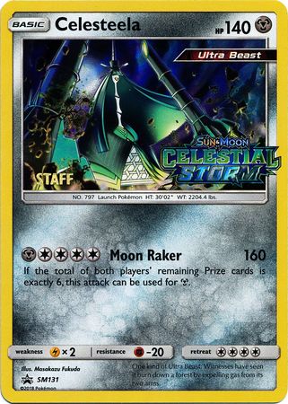 Celesteela (SM131) (Staff Prerelease Promo) [Sun & Moon: Black Star Promos] - Dark Crystal Cards