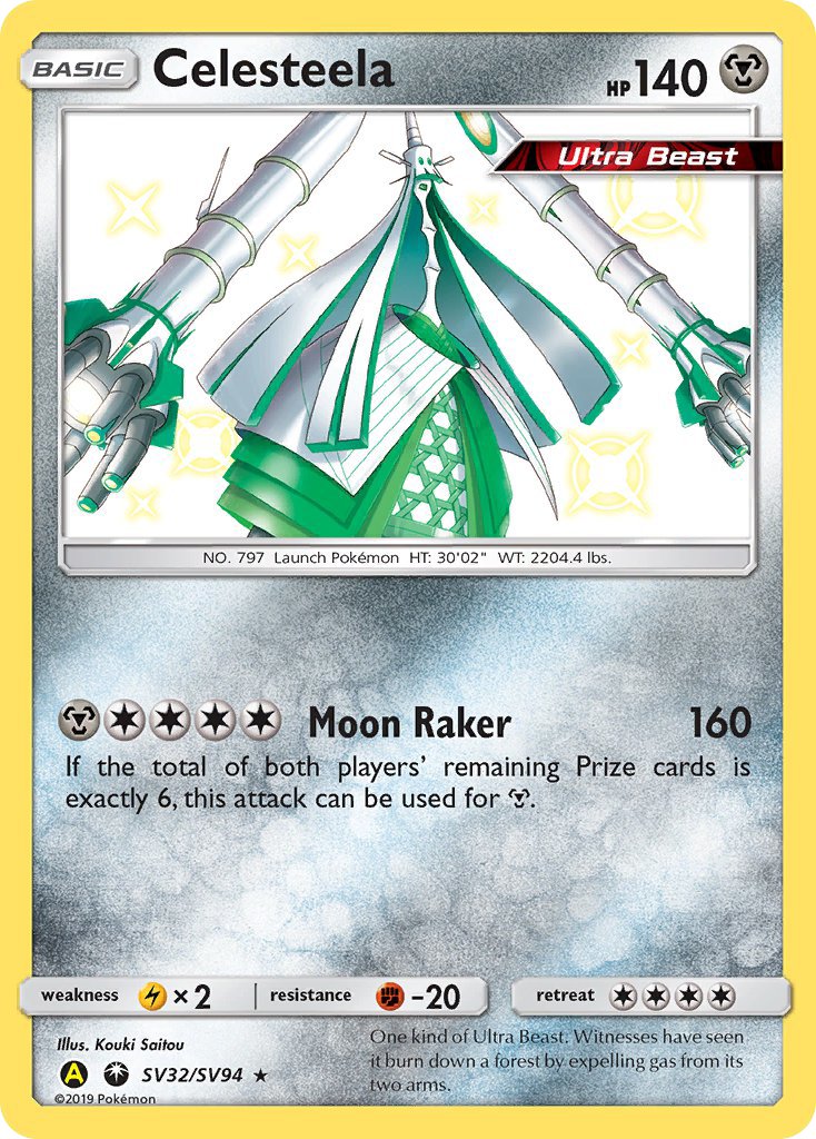 Celesteela (SV32/SV94) [Sun & Moon: Hidden Fates - Shiny Vault] - Dark Crystal Cards