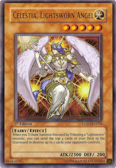 Celestia, Lightsworn Angel [LODT - EN024] Ultra Rare - Dark Crystal Cards