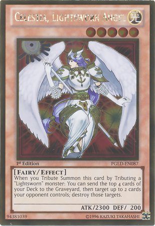 Celestia, Lightsworn Angel [PGLD - EN087] Gold Rare - Dark Crystal Cards