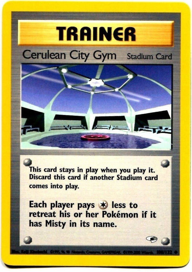 Cerulean City Gym (108/132) [Gym Heroes Unlimited] - Dark Crystal Cards