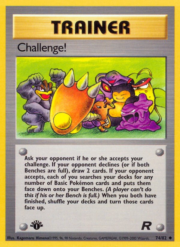 Challenge! (74/82) [Team Rocket 1st Edition] - Dark Crystal Cards