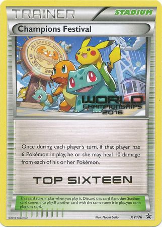 Champions Festival 2016 Top Sixteen (XY176) [XY: Black Star Promos] - Dark Crystal Cards