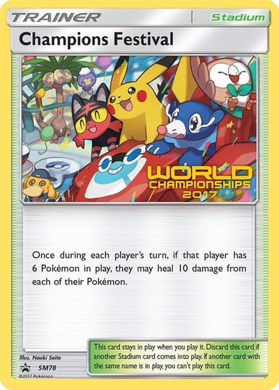 Champions Festival (SM78) (2017) [Sun & Moon: Black Star Promos] - Dark Crystal Cards