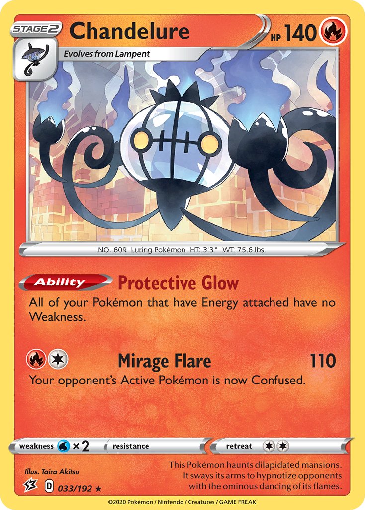 Chandelure (033/192) [Sword & Shield: Rebel Clash] - Dark Crystal Cards