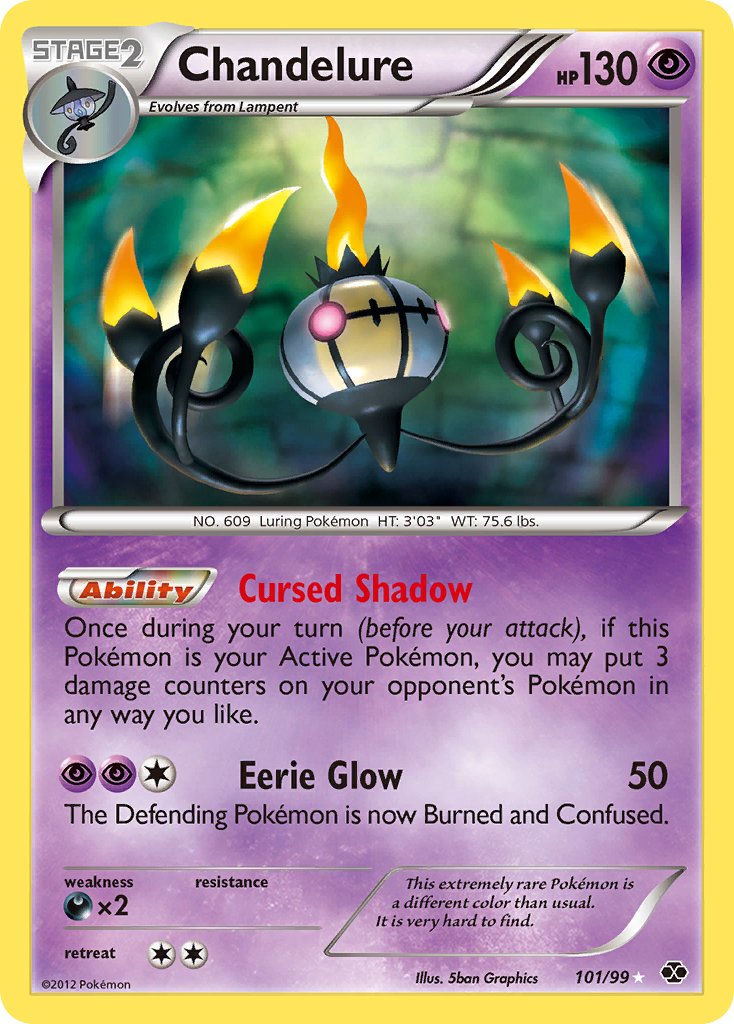 Chandelure (101/99) [Black & White: Next Destinies] - Dark Crystal Cards