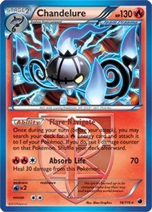 Chandelure (16/116) (Theme Deck Exclusive) [Black & White: Plasma Freeze] - Dark Crystal Cards