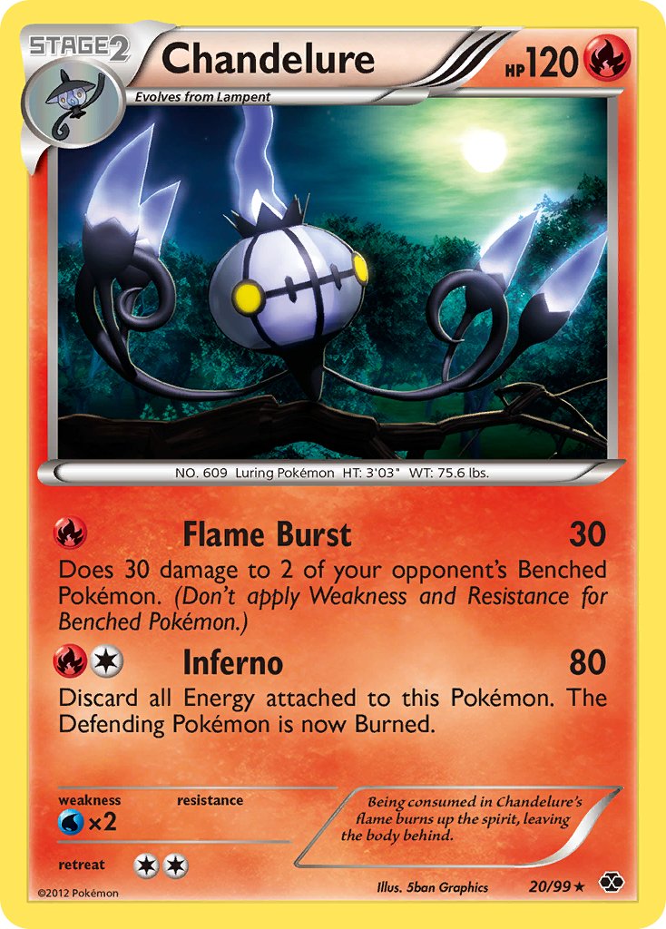 Chandelure (20/99) [Black & White: Next Destinies] - Dark Crystal Cards