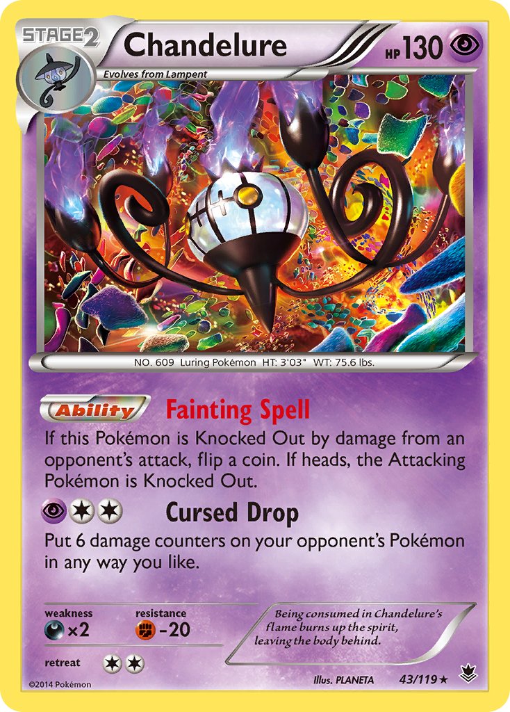 Chandelure (43/119) [XY: Phantom Forces] - Dark Crystal Cards