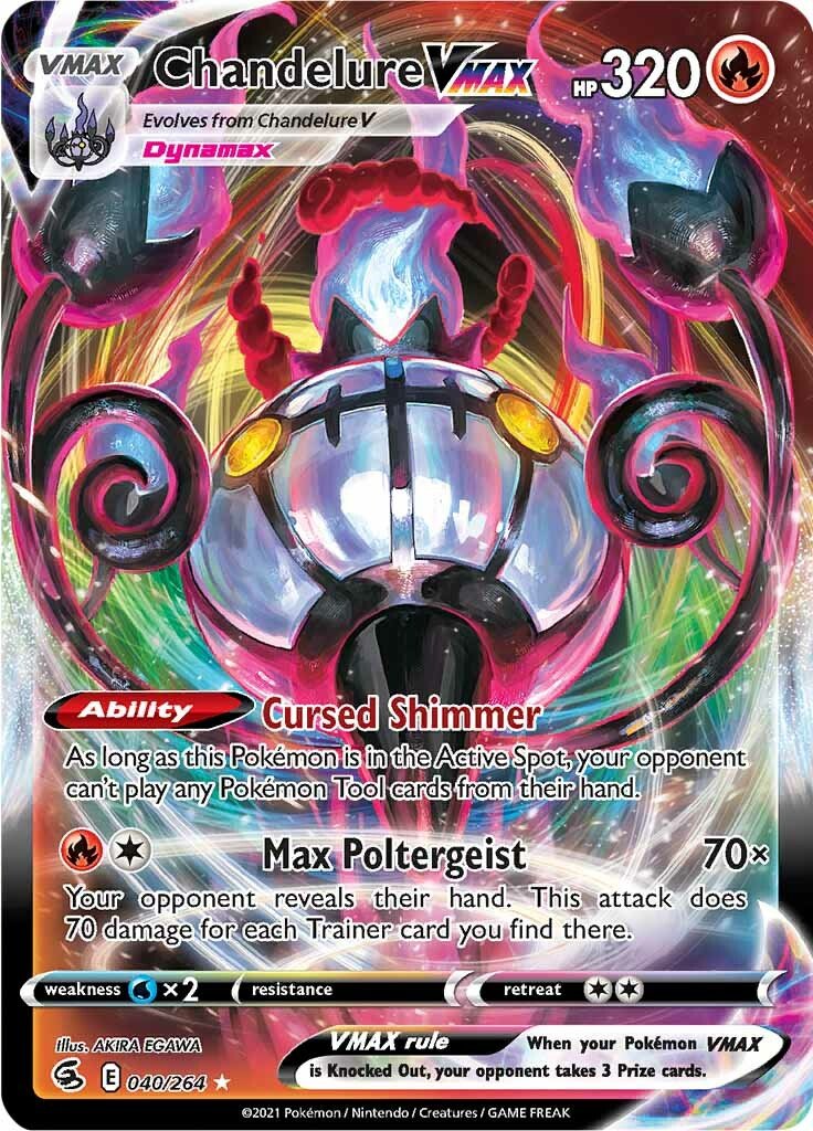 Chandelure VMAX (040/264) [Sword & Shield: Fusion Strike] - Dark Crystal Cards