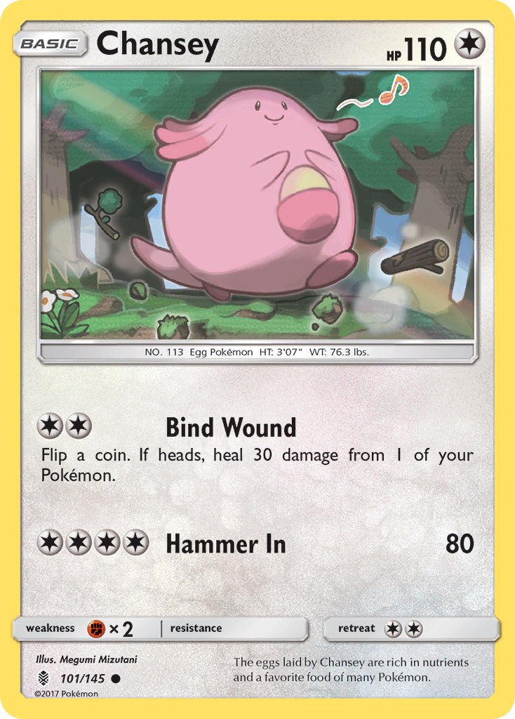 Chansey (101/145) [Sun & Moon: Guardians Rising] - Dark Crystal Cards