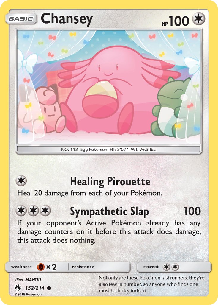 Chansey (152/214) [Sun & Moon: Lost Thunder] - Dark Crystal Cards