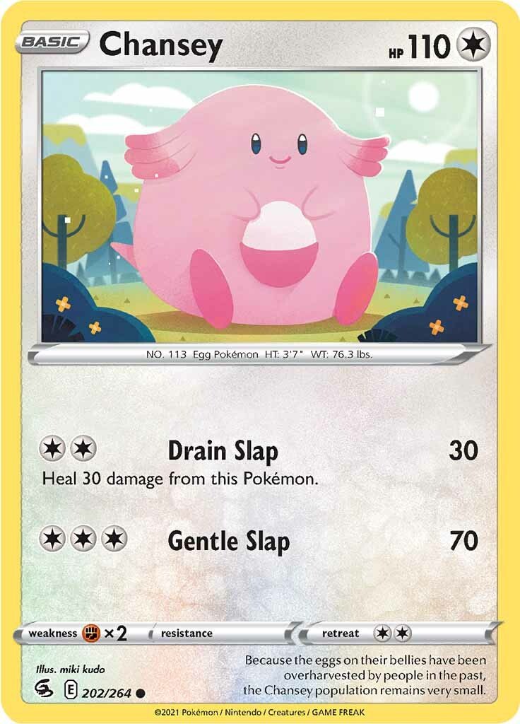 Chansey (202/264) [Sword & Shield: Fusion Strike] - Dark Crystal Cards