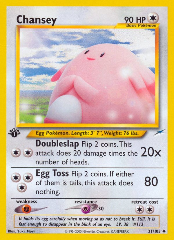 Chansey (31/105) [Neo Destiny 1st Edition] - Dark Crystal Cards