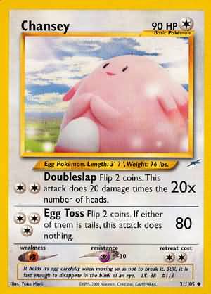 Chansey (31/105) [Neo Destiny Unlimited] - Dark Crystal Cards