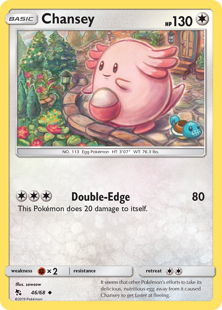 Chansey (46/68) [Sun & Moon: Hidden Fates] - Dark Crystal Cards