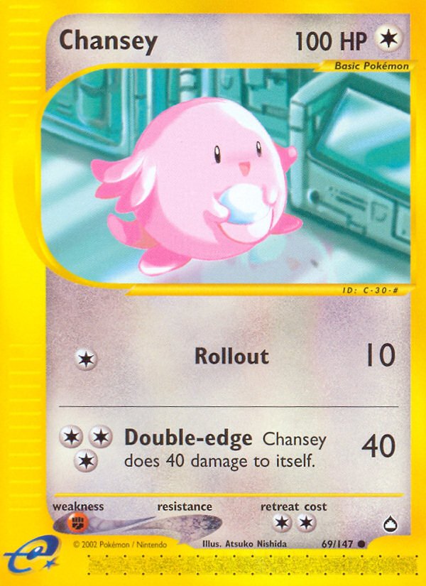 Chansey (69/147) [Aquapolis] - Dark Crystal Cards