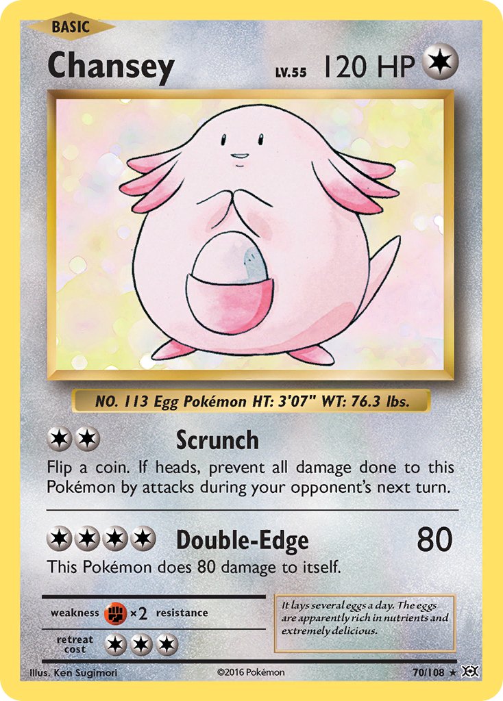 Chansey (70/108) [XY: Evolutions] - Dark Crystal Cards