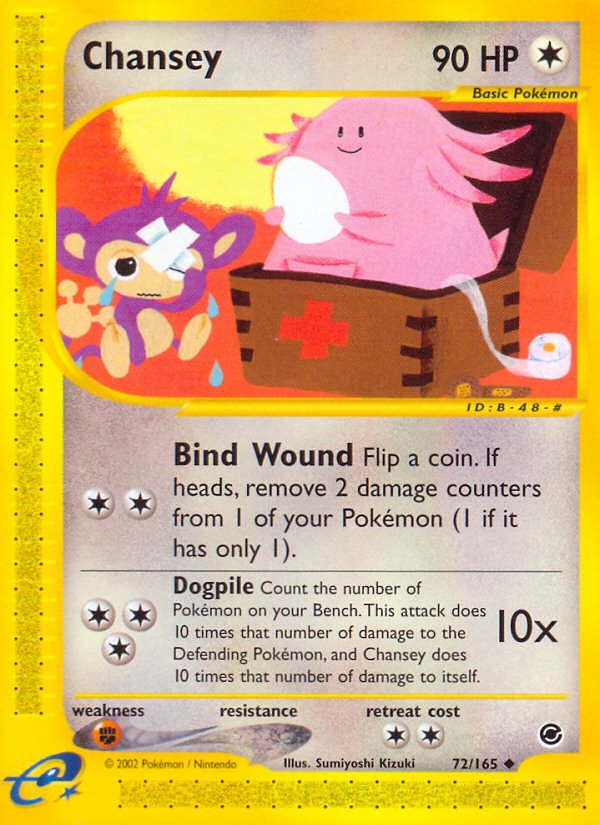 Chansey (72/165) [Expedition: Base Set] - Dark Crystal Cards