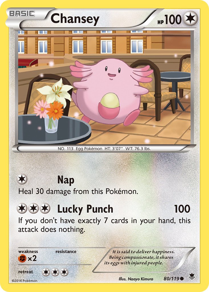 Chansey (80/119) [XY: Phantom Forces] - Dark Crystal Cards