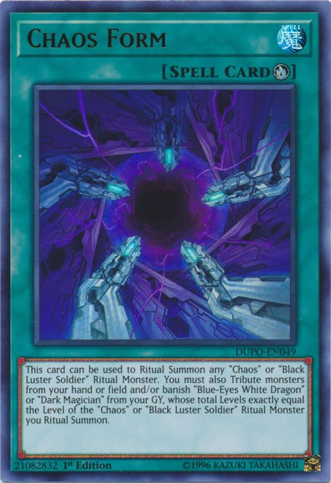 Chaos Form [DUPO - EN049] Ultra Rare - Dark Crystal Cards