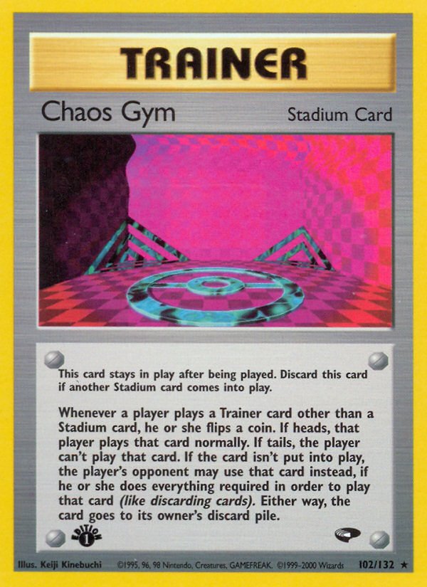 Chaos Gym (102/132) [Gym Challenge 1st Edition] - Dark Crystal Cards