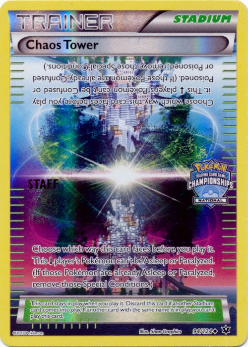 Chaos Tower (94/124) (National Championship Promo Staff) [XY: Fates Collide] - Dark Crystal Cards