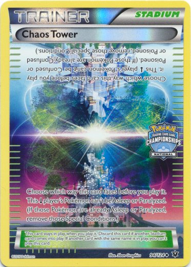 Chaos Tower (94/124) (National Championship Promo) [XY: Fates Collide] - Dark Crystal Cards