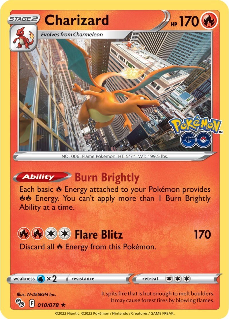 Charizard (010/078) [Pokémon GO] - Dark Crystal Cards