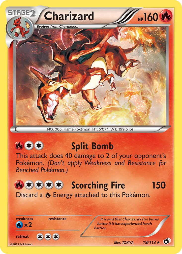 Charizard (19/113) [Black & White: Legendary Treasures] - Dark Crystal Cards