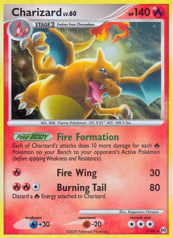 Charizard (1/99) (Cracked Ice Holo) [Platinum: Arceus] - Dark Crystal Cards